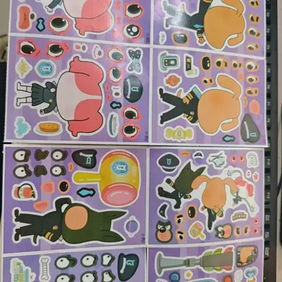 Labrador Sheriff Dress-Up Sticker Set for Kids, Reusable - 8