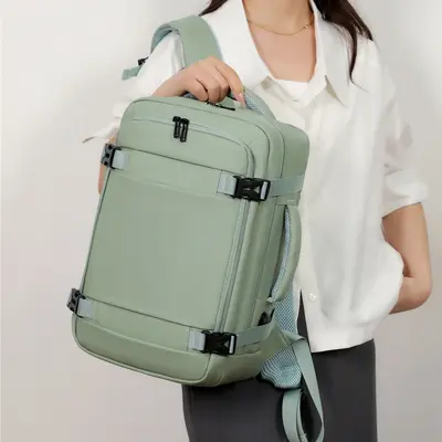 Expandable Business Backpack, Water-Resistant Laptop Bag with Air Cushion Straps - 3