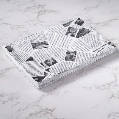 Grenzüberschreitendes Ölpapier für Hähnchen Frittiertes Burgerpapier Ölpapier Ölabsorbierendes Papier Kochöl-Papier Sandwich-Verpackungspapier Zeitungsstil - 10
