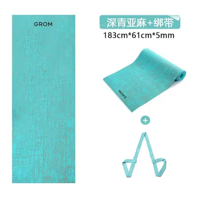 PVC keten yoga matı, kaymaz, terletmeyen, ses yalıtımlı - 11