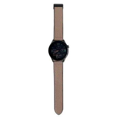 Huawei Watch 5, Samsung, Xiaomi S4, Lichi desenli, GT6 silikon kaplama, manyetik tokalı Fit deri saat kayışı için uyumlu