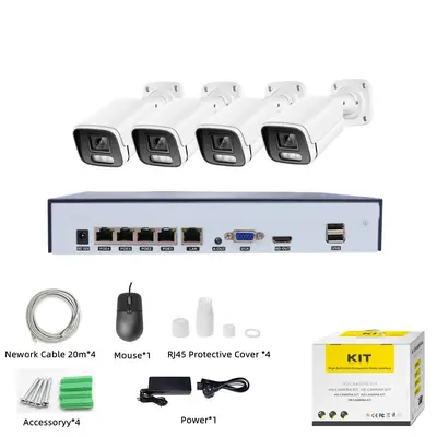 4K IP camera system 4 channel 8 channel POE48V power supply - 1