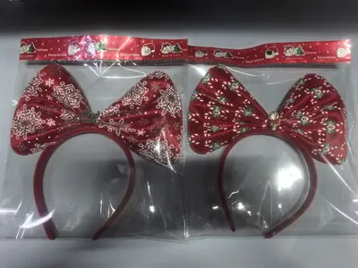 Christmas Bow Glitter Fabric Headband for Party