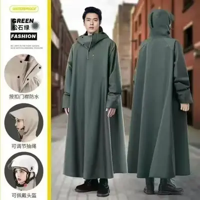 Electric vehicle raincoat poncho, full-length waterproof - 9