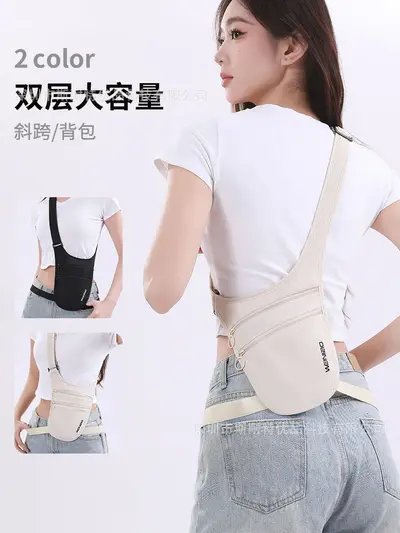 Hırsızlığa karşı seyahat bel çantası, pasaport belge cüzdanı, kişisel görünmez hırsızlık önleyici çanta, Avrupa seyahati yurtdışında crossbody çanta