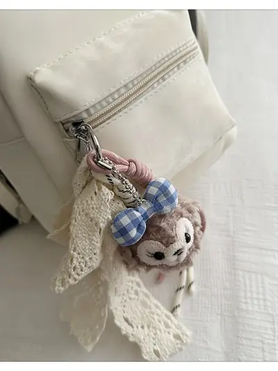 2026 Women's Mini Backpack, Solid Color, Cartoon Design, for School and Commuting - 3