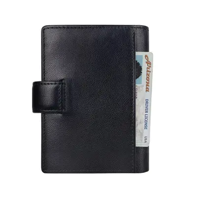 Retro Hakiki Deri Erkek Cüzdanı Üç Katlı Kısa Sığır Derisi RFID Korumalı - 11