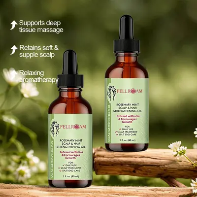 Rosmarin-Minz-Haaröl, pflegend und frizzkontrollierend - 4
