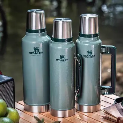 Stanley Paslanmaz Çelik Termos, 1 Litre Büyük Kapasiteli Seyahat Şişesi - 3