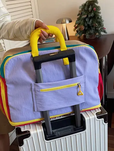 Büyük kapasiteli seyahat çantası, genişletilebilir, çok işlevli