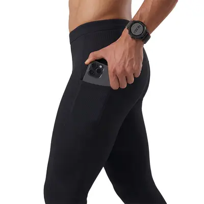 Men's Quick-Dry Sports Pants, Solid Color with Stripes