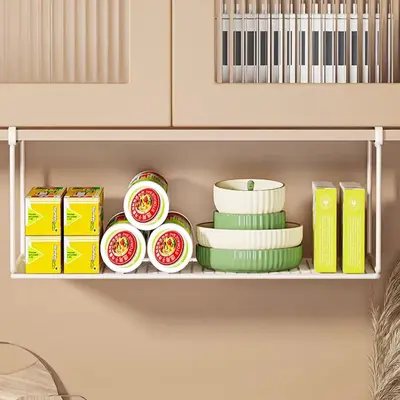 Kitchen wall-mounted storage rack, multi-function cabinet shelf system - 2
