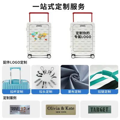 Ultra-Light Oxford Fabric Trolley Suitcase with TSA Combination Lock - 4