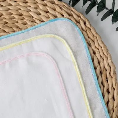 Pure cotton gauze baby handkerchief high-density saliva towel baby burp cloth double-layer feeding face towel small square towel wholesale