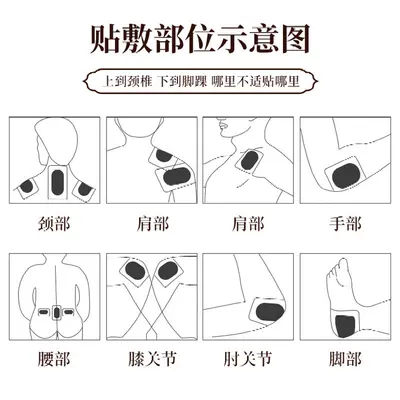 Enlarged Black Gypsum Patch for Neck, Shoulder, Waist and Leg Muscle and Bone Pain - 5