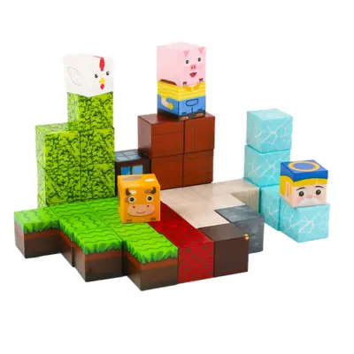 DIY Minecraft Komplettset Lernspielzeug ab 3 Jahren
