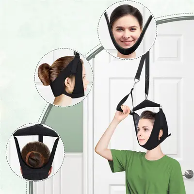 Neck Traction Belt, Cervical Spine Decompression and Stretching Device