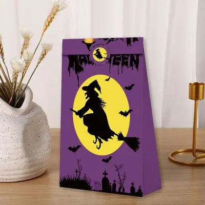 Halloween Personalized Kraft Paper Gift Bag - 9