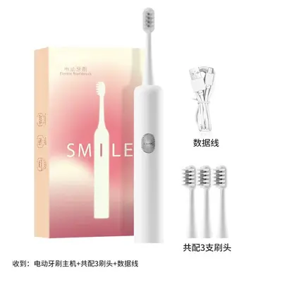 Sonic Electric Toothbrush with Timer, Soft Bristles, Couple Style - 6