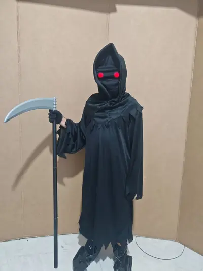Kinder-Halloween-Kostüm, leuchtender Skelett-Einteiler - 12