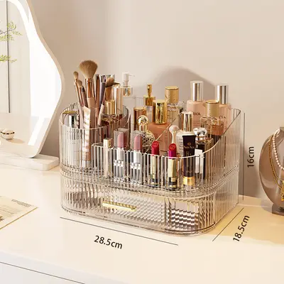 Kosmetik-Aufbewahrungsbox, großes Fassungsvermögen, Frisiertisch-Stil - 10