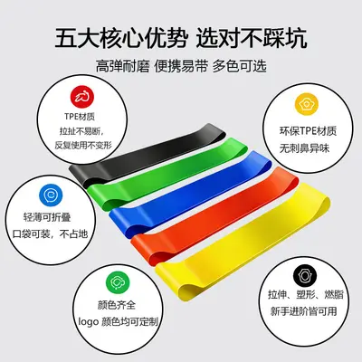 Squat Resistance Band, Yoga Band, Strength Training Resistance Loop - 3