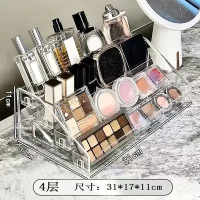 Multi-layer transparent acrylic display stand, cosmetics organizer - 10