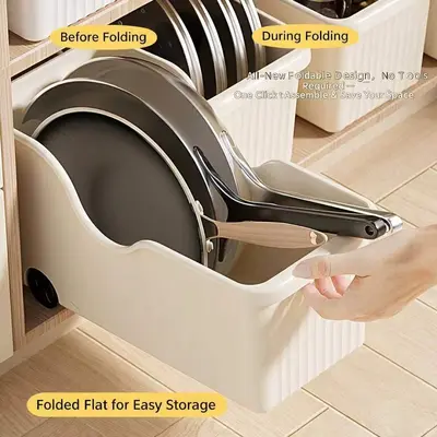 Kitchen storage container, large capacity, multi-compartment - 4