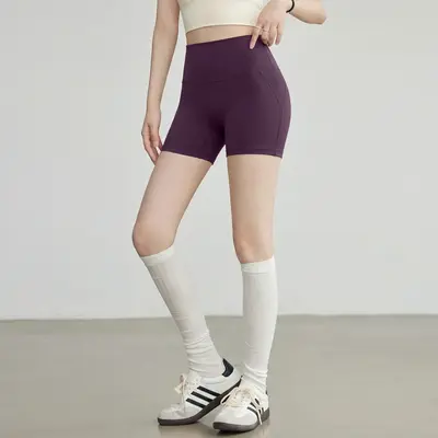 Kadın Yoga Şortu Yüksek Bel Pilates ve Koşu İçin - 12