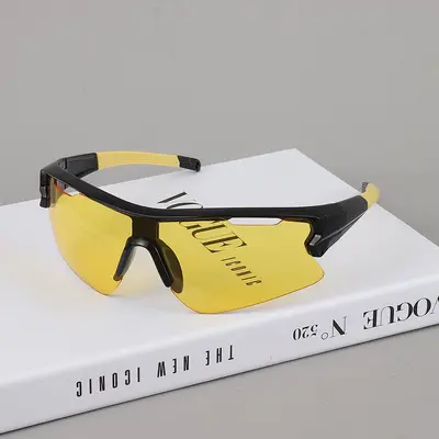 Futuristic Millennium-Style Cycling Windproof Sunglasses, Large Frame, Colourful - 3