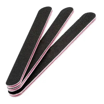 Nail File, Straight, 17.8 x 1.9 x 0.4 cm, Black Sand