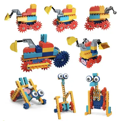 Children's Large Particle Building Block Set, Educational Toy for Boys - 6
