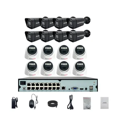 POE security camera 16-set 8 megapixel 4K high resolution night vision recording indoor home monitor camera - 11