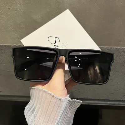 Herren-Sonnenbrille mit großem Rahmen, polarisiert, 16 cm - 8
