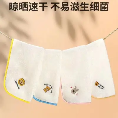 Wholesale baby home face towel newborn child face washing super soft small square towel handkerchief baby bath drool towel