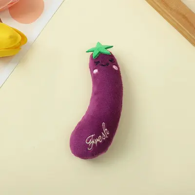 Bite-Resistant Plush Cat Toy with Cartoon Design and Catnip - 12