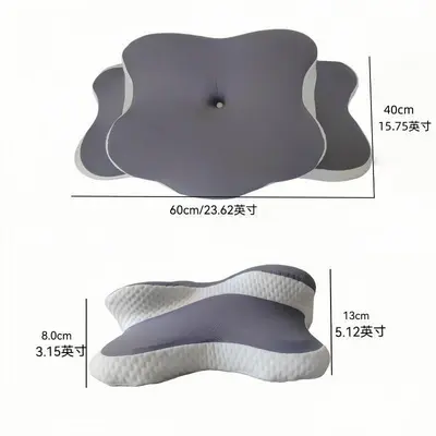 Butterfly Neck Support Memory Foam Pillow with Large Ears, Slow Rebound, Hotel and Home Us - 4
