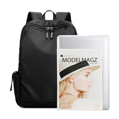 Cross-border backpack for men, business daily laptop bag, large capacity outdoor travel bag, student school bag with printed LOGO