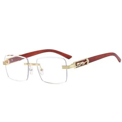 Rimless gradient sunglasses for women, summer style - 9