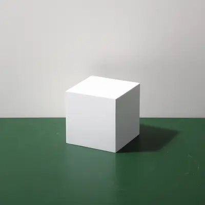 Photography geometry photo scene white small square cuboid box product photography background decoration arrangement - 10