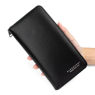 Korean Style Men's Medium Wallet, Large Capacity with Coin Pocket - 6