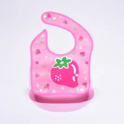 Cartoon EVA bib, removable pocket, waterproof - 8