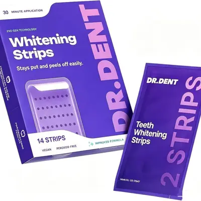 跨境Dr.Dent Whitening Strips亮白牙贴清洁呵护牙釉质层牙贴14贴