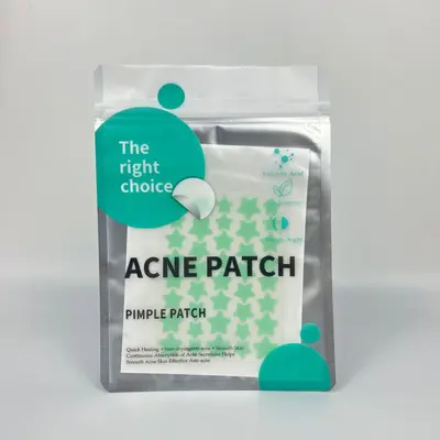 Colorful Star-Shaped Acne Patches, Hydrocolloid, Pus-Absorbing - 10