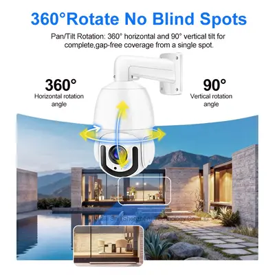 Full Metal High-Speed Outdoor 360-Degree Optical Zoom IP PTZ Closed-Circuit Television Camera HD Laser Night Vision