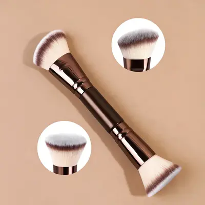 6-Piece Makeup Brush Set, including foundation, powder, blush, concealer, eyeliner, and eyebrow brushes