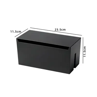 Desktop Cable Organizer Box, ABS with Lid, Large Capacity - 9