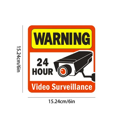 CCTV-Warnschild, Hinweis auf Videoüberwachung im Außenbereich - 7