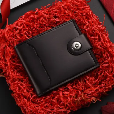 Men's Short Wallet, Large Capacity, Multi-Card Slots - 7