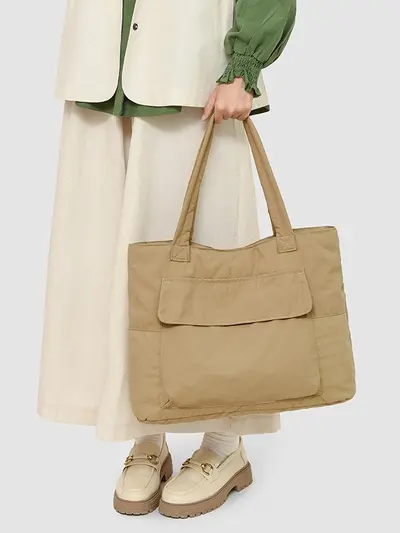 Retro Large-Capacity Single-Shoulder Bag for Travel and Fitness - 5